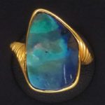 Ring Gelbgold Opal 01